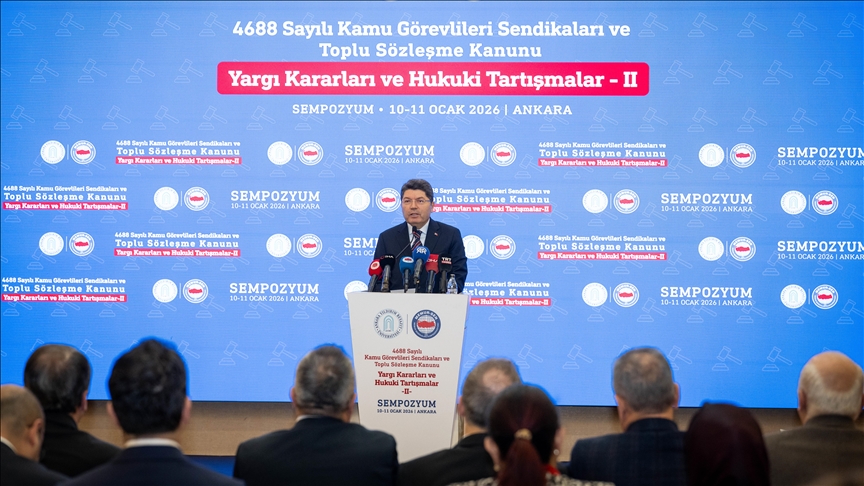 Adalet Bakanı Tunç: Son 23 yıl sendikal hakların söylemden çıkıp somut kazanımlara dönüştürüldüğü reform dönemidir