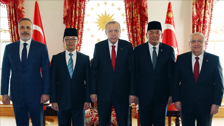 Президент Эрдоган принял министров иностранных дел и обороны Индонезии
