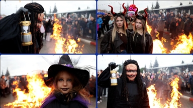Kırklareli'nde Balkan kültürünün simgesi Koleda etkinliği yağmura rağmen coşkuyla kutlandı