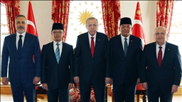 Президент Эрдоган принял министров иностранных дел и обороны Индонезии