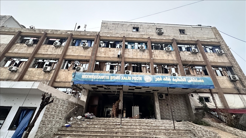 «Анадолу» запечатлело превращенную террористами YPG/SDG в штаб больницу в Алеппо