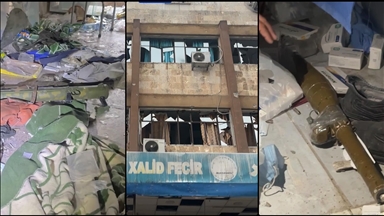 AA, YPG/SDG’nin Şeyh Maksud’da karargaha dönüştürdüğü hastaneyi görüntüledi