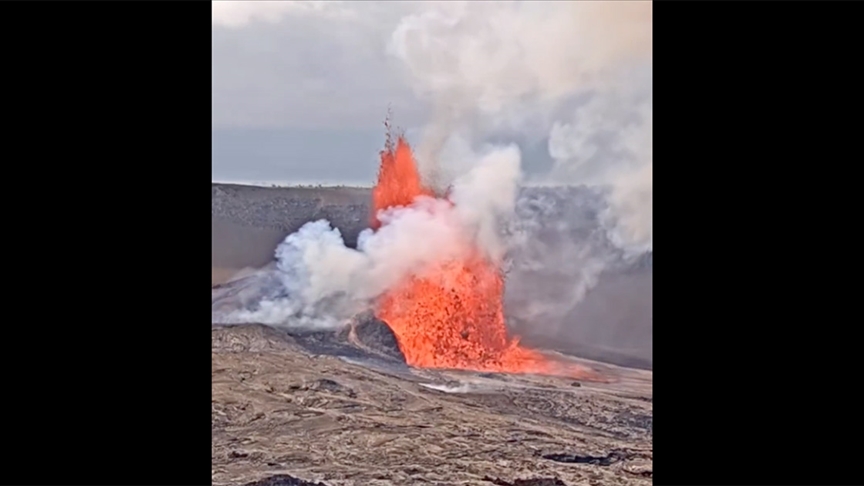 Hawaii'de Kilauea Yanardağı'nda volkanik hareketlilik gözlemlendi