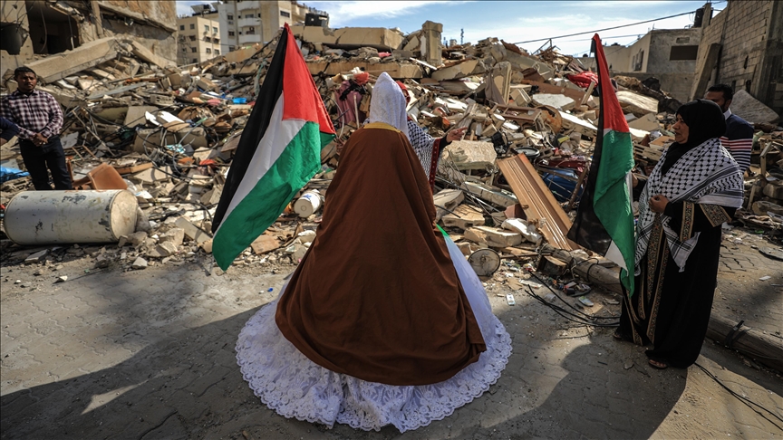 Love, tent, and fallen wall: Gaza groom loses his bride 2 days after wedding