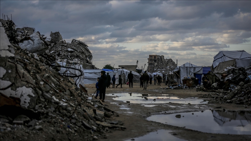 Storm kills 5 Palestinians in Gaza as damaged structures collapse
