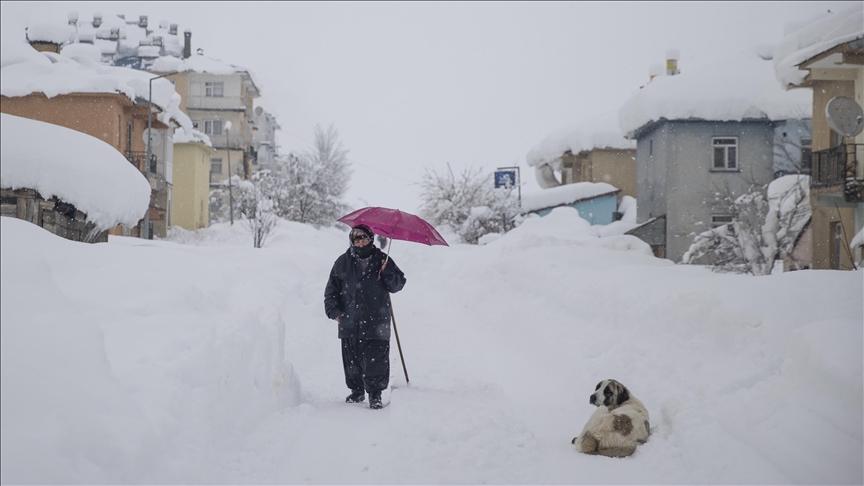Kışın çetin geçtiği Tunceli Ovacık'ta kar yağışı yöre sakinlerini sevindirdi