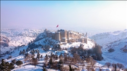 Medeniyetler beşiği "Harput" karla kaplı tarihi yerleri ve doğasıyla ziyaretçilerini ağırlıyor