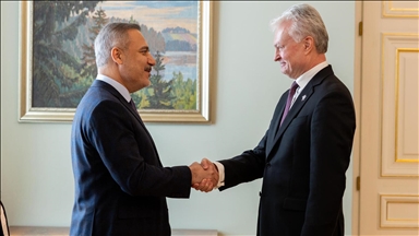 فيدان يلتقي رئيس ليتوانيا في فيلنيوس