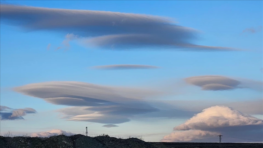 Çankırı semalarında mercek bulutu görüldü