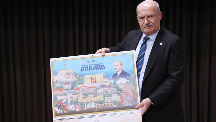 ATO, 2026 yılına özel Ankara dokulu takvim hazırladı