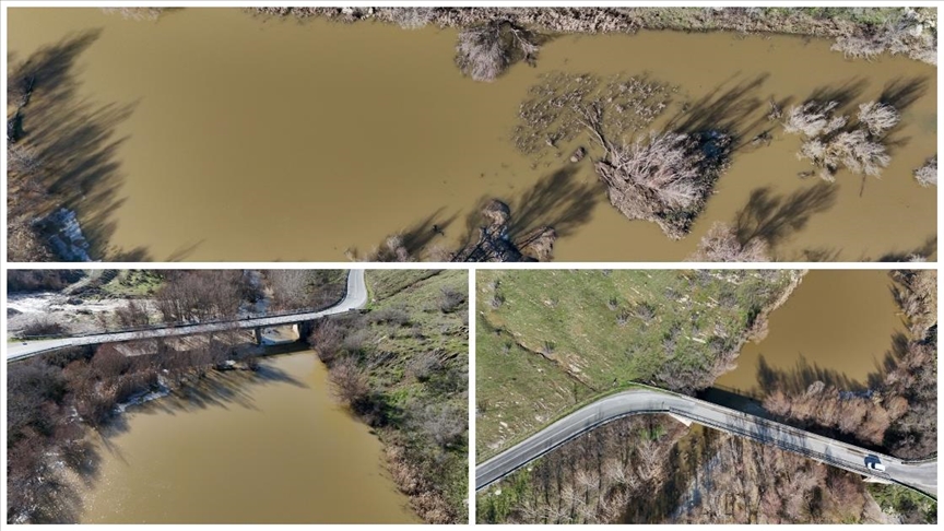 Kırklareli'nde kuruyan Teke Deresi yağışlarla yeniden akmaya başladı