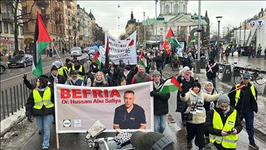 احتجاج في السويد ضد خرق إسرائيل الهدنة في غزة واعتقال مادورو