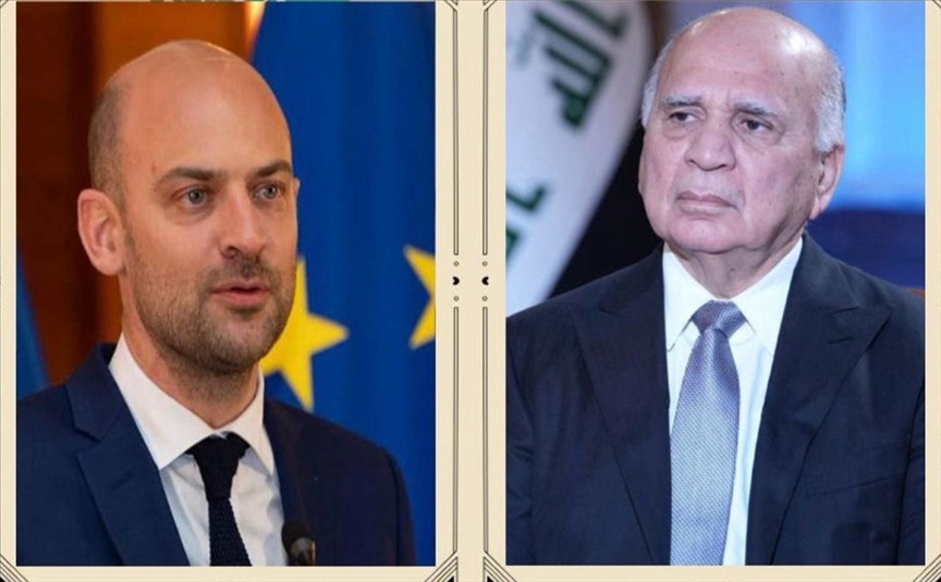 وەزیرانی دەرەوەی عێراق و فەڕەنسا گرژییەکانی نێوان ئەمریکا و ئێرانیان تاوتوێ کرد