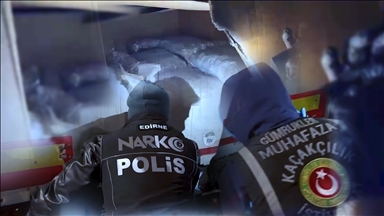 Edirne'de 220 kilogram kokain ele geçirildi