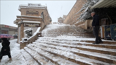 Li Mêrdînê berf barî