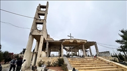 «Анадолу» засняло церковь в Табке, переоборудованную YPG/SDG под мастерскую дронов