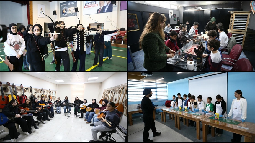 "Gençlik Kış Kulübü" Muşlu çocukların yarıyıl tatilini renklendiriyor