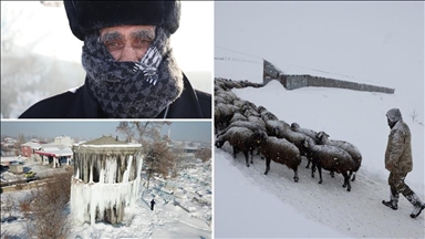 Li Erzirom, Qers, Erdexan, Tuncelî, Agirî û Îdirê sir û serma zêde ye