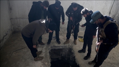 Anadolu documents tunnels, prison beneath stadium liberated from YPG/SDF terror group in Syria's Raqqa