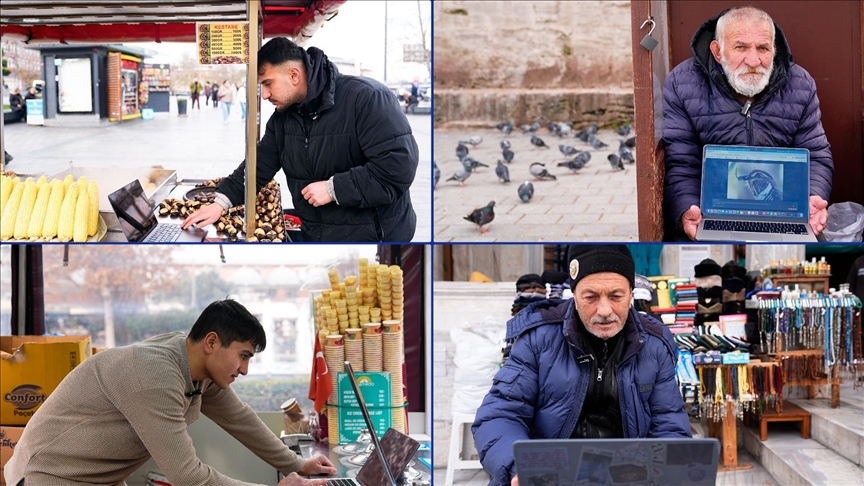 İstanbul'daki seyyar satıcılar AA'nın "Yılın Kareleri" oylamasına katıldı