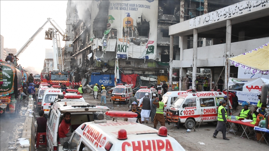 Mall fire death toll in Pakistan’s Karachi tops 60