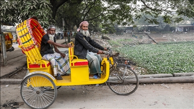 Педалните рикши и моторизираните трицикли, популарни превозни средства во Дака