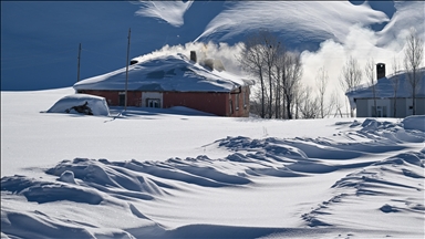 Van'da kar kalınlığının 2 metreyi bulduğu mahallelerde yaşam zorlu geçiyor