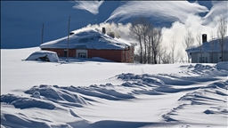 Van'da kar kalınlığının 2 metreyi bulduğu mahallelerde yaşam zorlu geçiyor