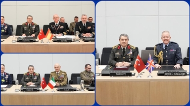 Genelkurmay Başkanı Orgeneral Bayraktaroğlu, Birleşik Krallık, İspanya ve İtalya Genelkurmay Başkanları ile görüştü