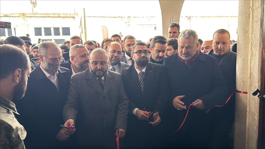 رممته منظمات تركية.. افتتاح مسجد حلفايا بحماة السورية