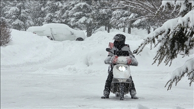В многих регионах Турции наблюдается снег и холодная погода