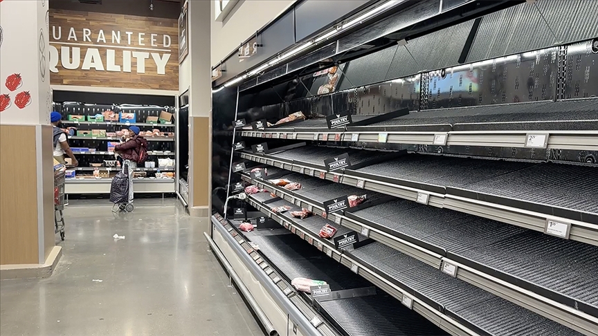 ABD'yi etkisi altına alacak dondurucu soğuklar öncesi raflar boşaldı