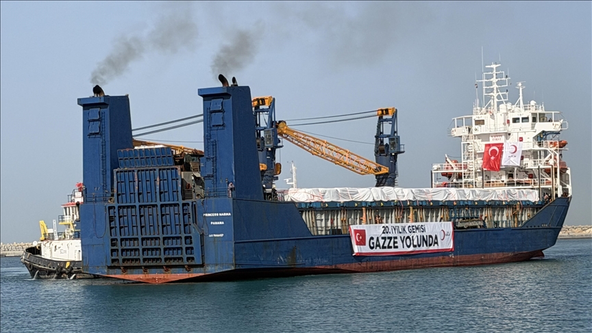 سفينة الخير التركية الـ20 ترسو في العريش دعمًا لغزة المحاصرة