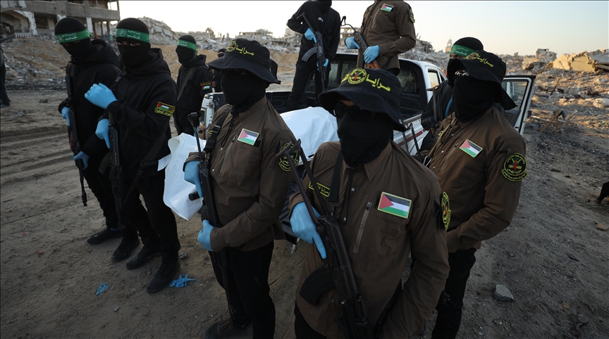 Hamas armed wing says it told mediators whereabouts of Israeli soldier’s body in Gaza