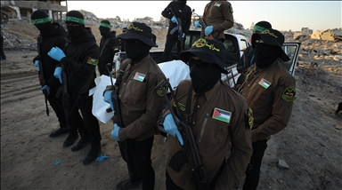 Hamas armed wing says it told mediators whereabouts of Israeli soldier’s body in Gaza