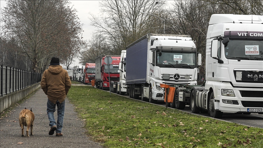 Počeli protesti profesionalnih vozača iz BiH, Srbije, Crne Gore i Sjeverne Makedonije na granicama EU