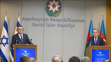 İsrail Dışişleri Bakanı Saar, Bakü'de Azerbaycan Dışişleri Bakanı Bayramov ile görüştü