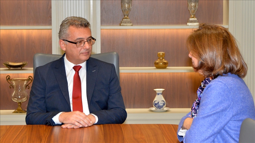 KKTC Cumhurbaşkanı Erhürman, BM Kıbrıs Temsilcisi Cuellar'ı kabul etti