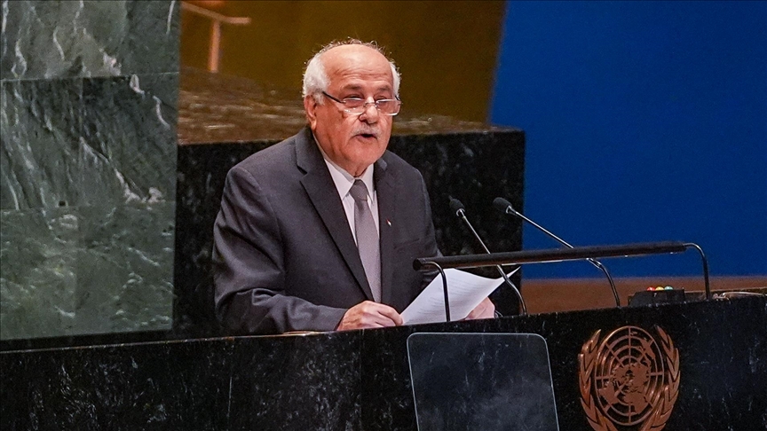 Palestine's UN envoy says ceasefire's permanence requires full Israeli withdrawal from Gaza