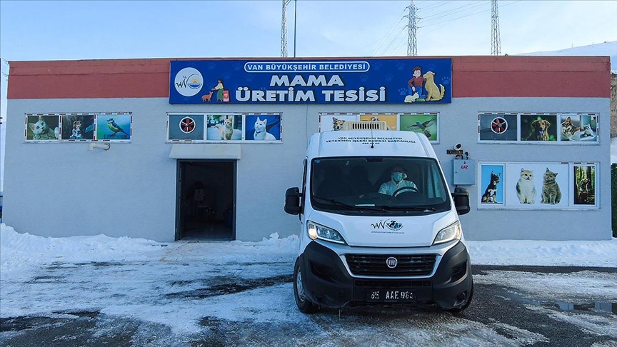 Van'da sahipsiz hayvanların beslenmesi için mama üretim tesisi kuruldu