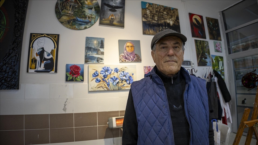 Hafızasını korumak için başladığı resim hobisi oldu