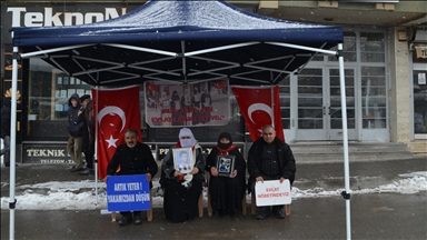 Malbatên Mûşî yên ku dixwazin bigihêjin ewladên xwe, çalakiya li ber avahiya DEM Partiyê domand