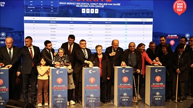 Yüzyılın Konut Projesi kapsamında Sinop'ta yapılacak konutların kurası çekildi