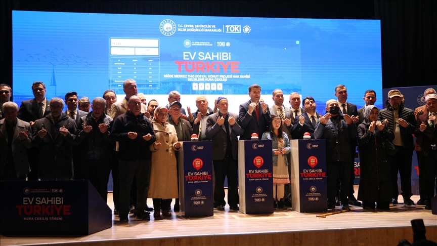 Yüzyılın Konut Projesi kapsamında Niğde'de inşa edilecek konutların hak sahipleri kurayla belirlendi