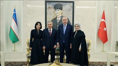 أردوغان يستقبل الرئيس الأوزبكي في أنقرة