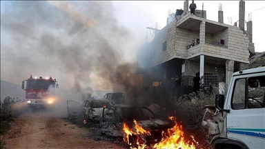 Израильтяне, захватывающие палестинские земли, подожгли дома на Западном берегу