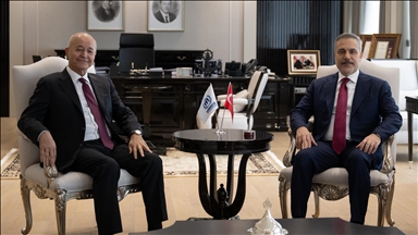 Turkish foreign minister meets with UN high commissioner for refugees