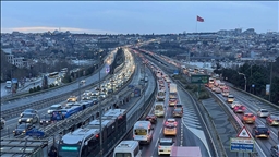 İstanbul'da akşam saatlerinde trafik yoğunluğu yüzde 85'e çıktı