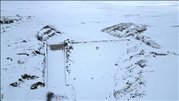 Li Erziromê rûyê Bendava Çatê cemed girt