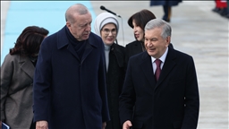 Turkish President Erdogan welcomes Uzbek counterpart in Ankara